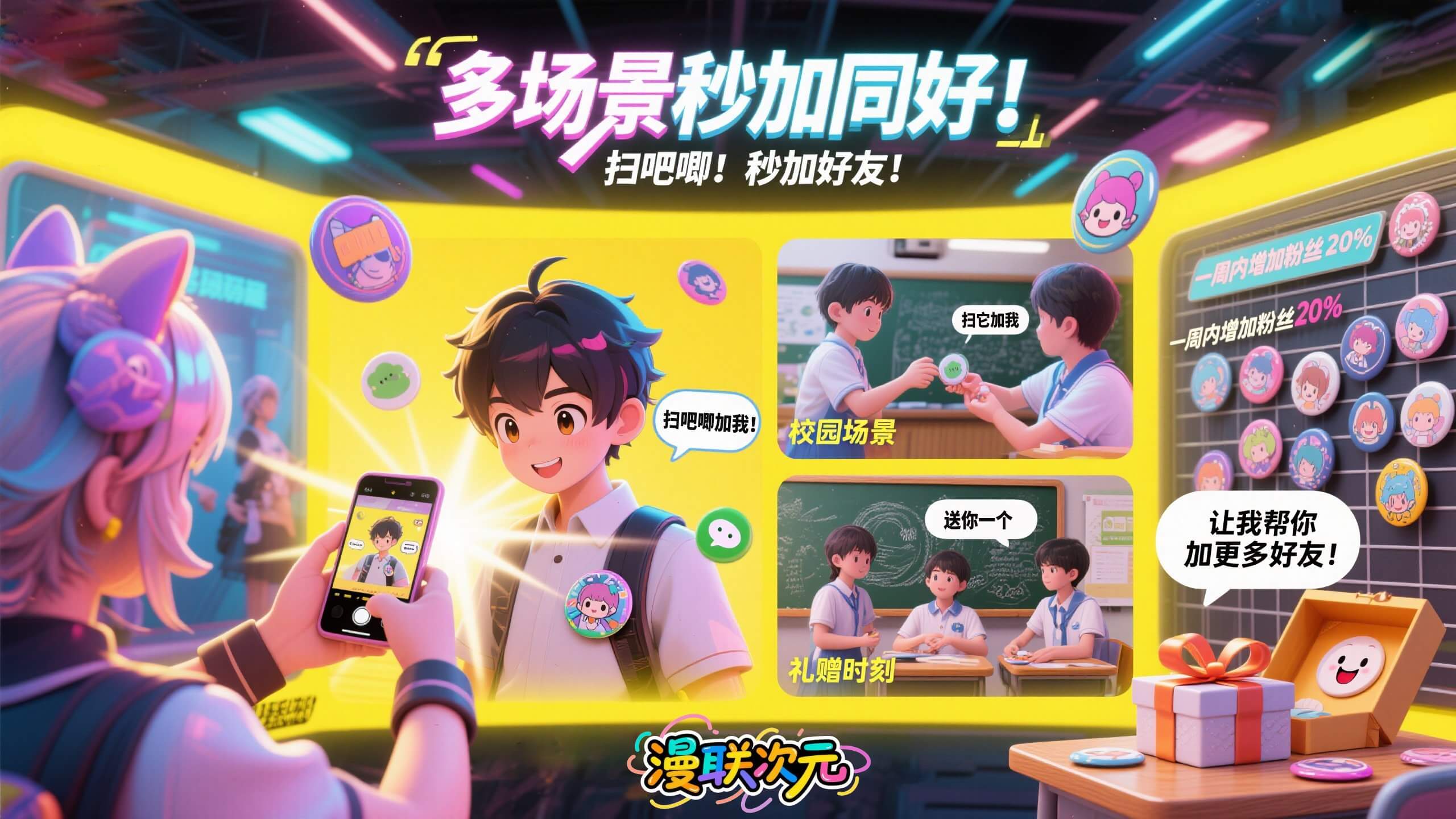 扫吧唧展示说明 - 二次元周边使用方法